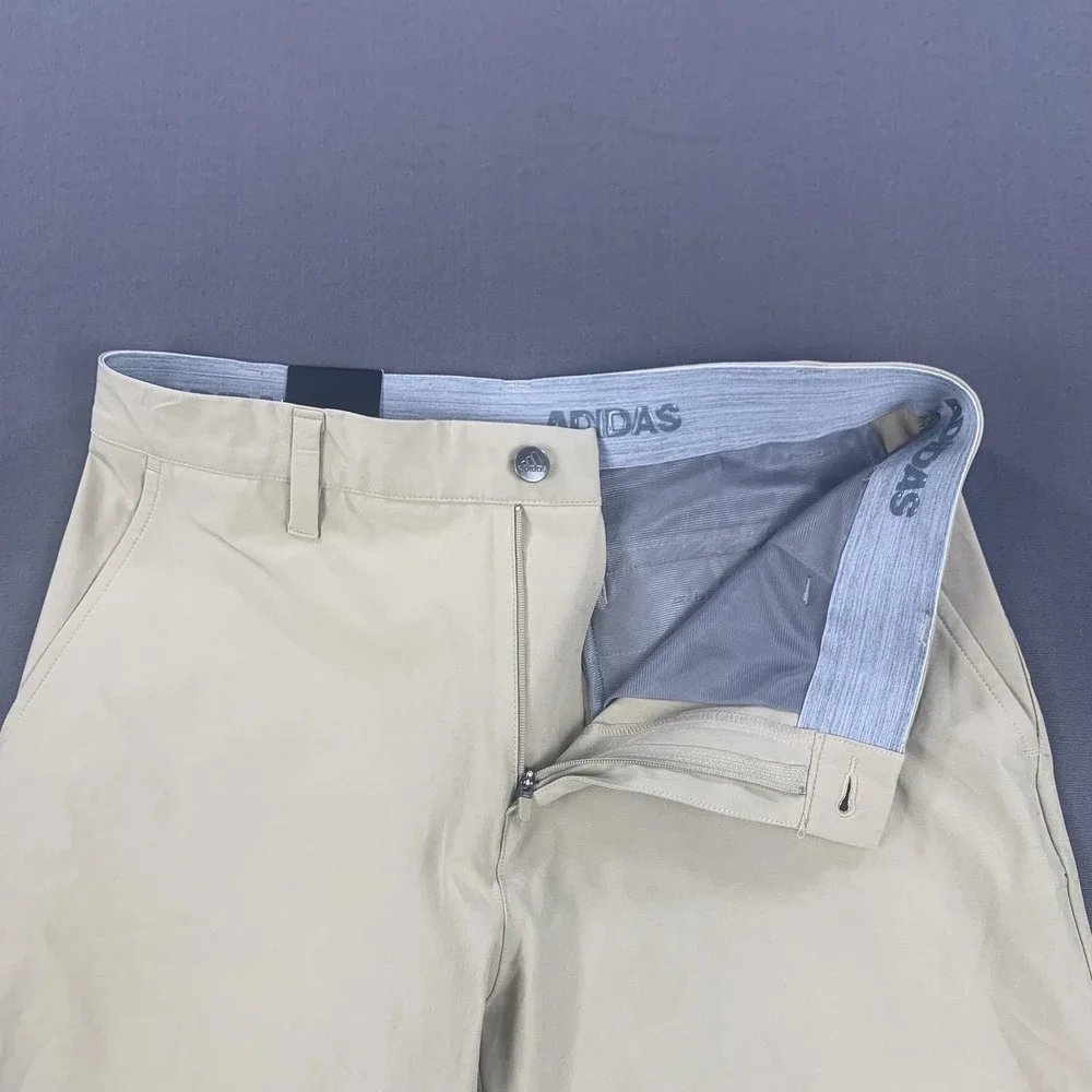 New Adidas Golf Shorts Men 30 Ultimate365 Khaki Beige Gilbert Highschool Indians